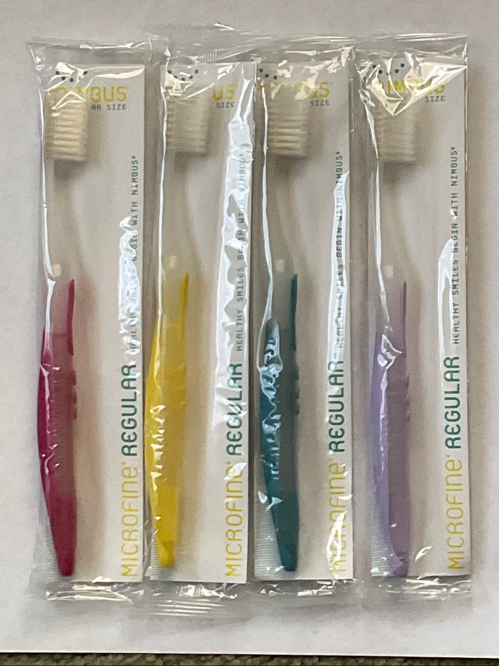 NIMBUS Extra Soft Toothbrushes 4Pack Sensitive Teeth Receding Gums Tapered